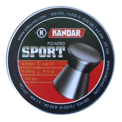 Śrut Diabolo KANDAR Pointed Sport kal. 4,5mm (500szt.)