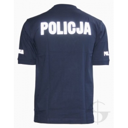 T-shirt granatowy Policji