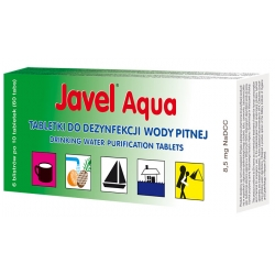 Tabletki do Odkażania Wody Javel Aqua Listek 20szt